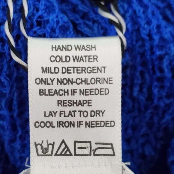 Kaktus Blue Loose Knit Stretchy Open Front Cardigan Shrug NEW NWT Size XXL - Picture 10 of 15